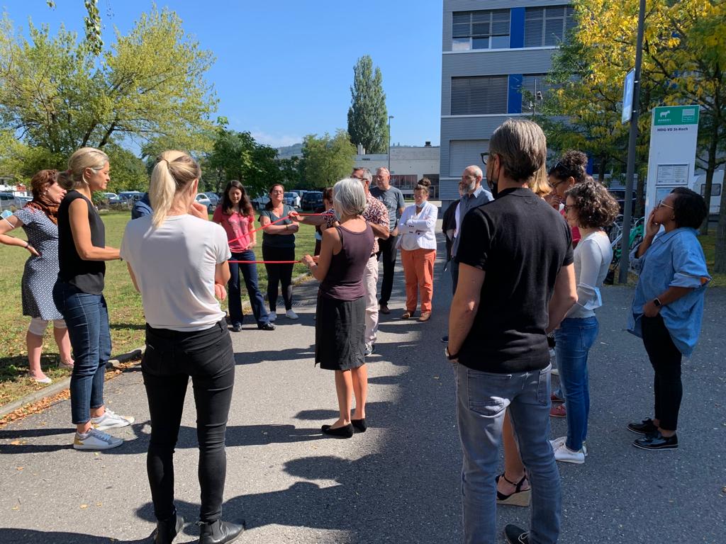 L'exercice de la corde avec les étudiants de la HEIG VD